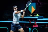 Carlos Alcaraz pictured at the 2025 ABN AMRO Open in Rotterdam - Image Source: Getty